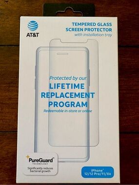 Tempered Glass Screen Protector – AT&T (NEW IN BOX)

IPhone 12/12 Pro/11/XR